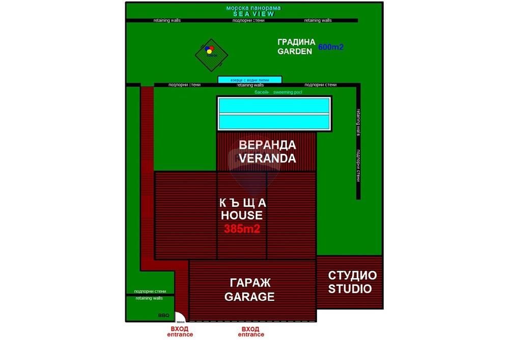Вила - За продажба - гр. Балчик, Област Добрич, България - 6. ДВОР.JPG - Друга - 360321028-121