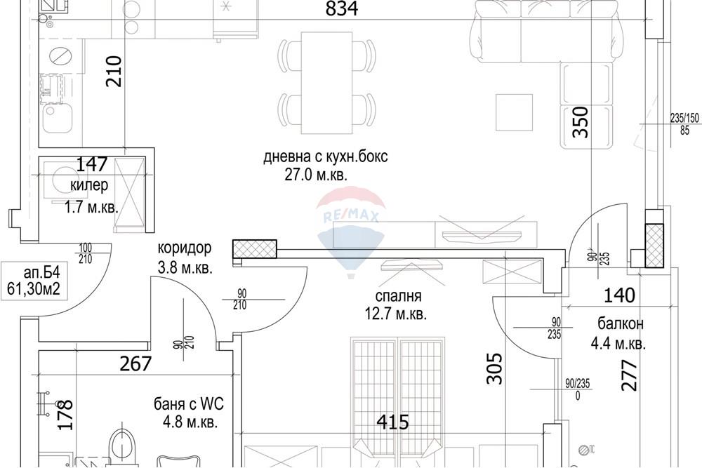 Condo/Apartment - For Sale - гр. Варна, Област Варна, Болгария - zornitsa-2-apartament-b4-scaled.jpg - 360471005-266