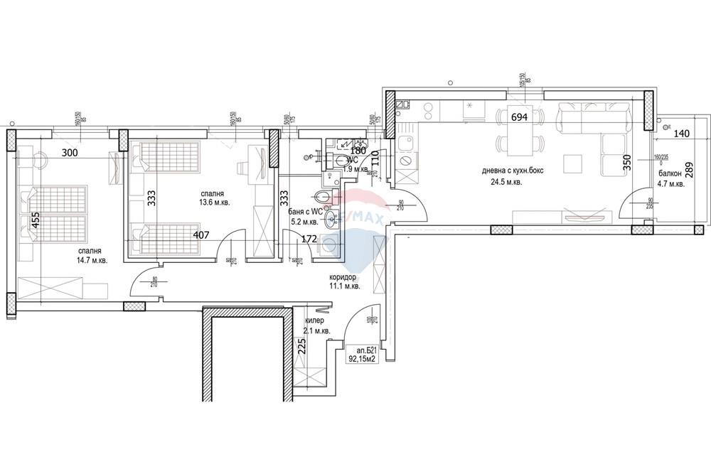 Condo/Apartment - For Sale - гр. Варна, Област Варна, Болгария - zornitsa-2-apartament-b21-scaled.jpg - 360471005-271