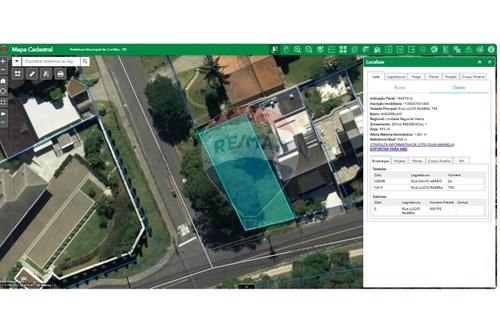 Venda-Terreno-Rua Lúcio Rasera , 792  - a uma quadra e meia do Parque Barigui  - Bigorrilho , Curitiba , Paraná , 80710230-560251041-53