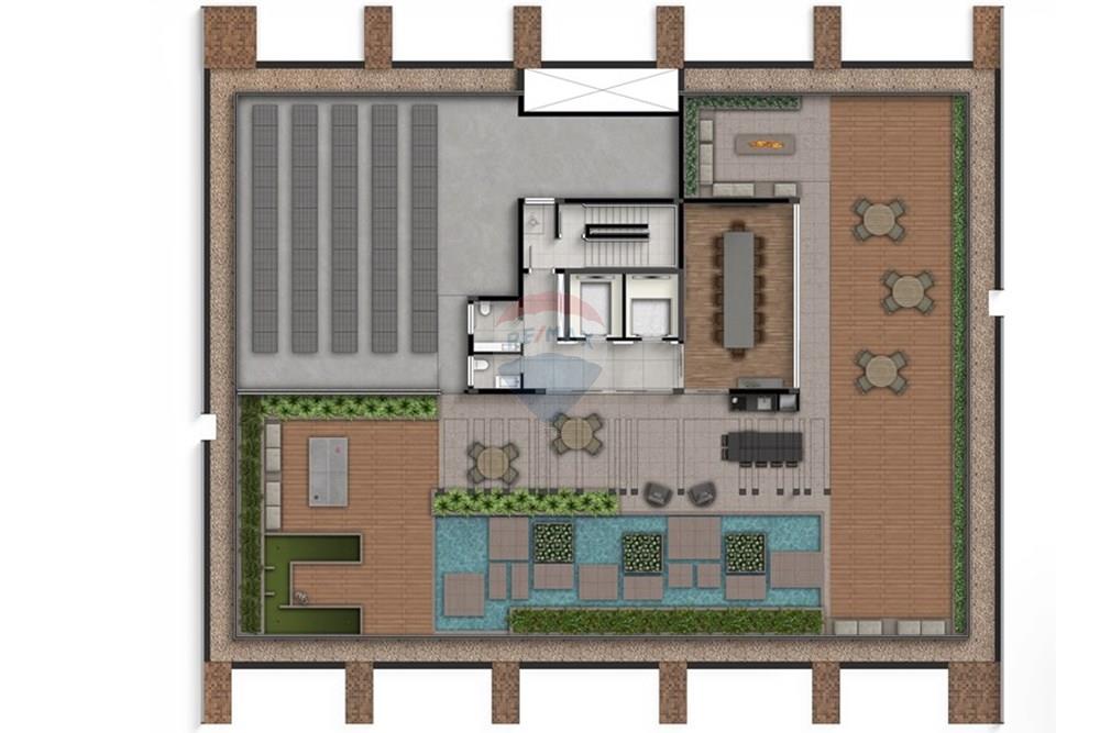 Cj. Comercial/ Sala - Venda - Curitiba , Paraná - 06 JHF Hórus Business - planta rooftop.jpg - 560411070-1