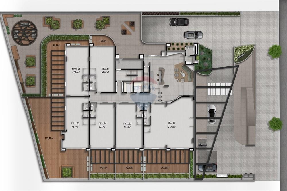 Cj. Comercial/ Sala - Venda - Curitiba , Paraná - 06 JHF Hórus Business - planta pav. térreo.jpg - 560411070-1