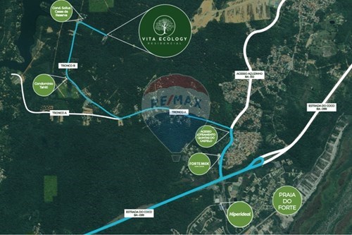 Venda-Terreno-LOTEAMENTO QUINTA DO CASTELO DA TORRE , 3  - Açu da Torre (subdistrito) , Mata de São João , Bahia , 48280000-580541057-5