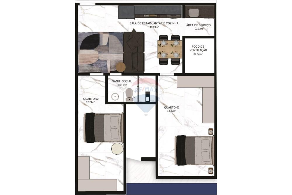 Apartamento - Venda - Santo Antônio de Jesus , Bahia - BOOK - RESIDENCIAL LISBOA-102.jpg - 580341025-81