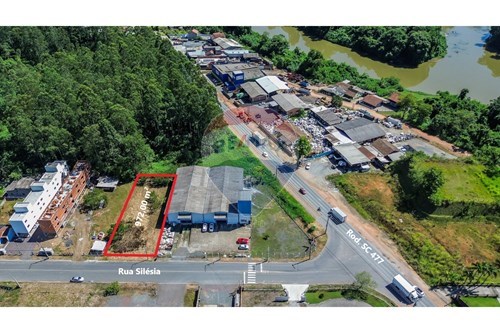Venda-Terreno-Rua Silésia , 607  - rua Silesia  - Araponguinhas , Timbó , Santa Catarina , 89120-000-590211033-46