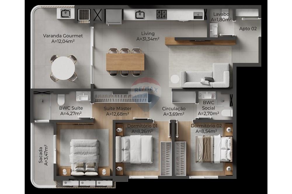 Apartamento - Venda - Itajaí , Santa Catarina - TIPO2.jpg - 590321047-17