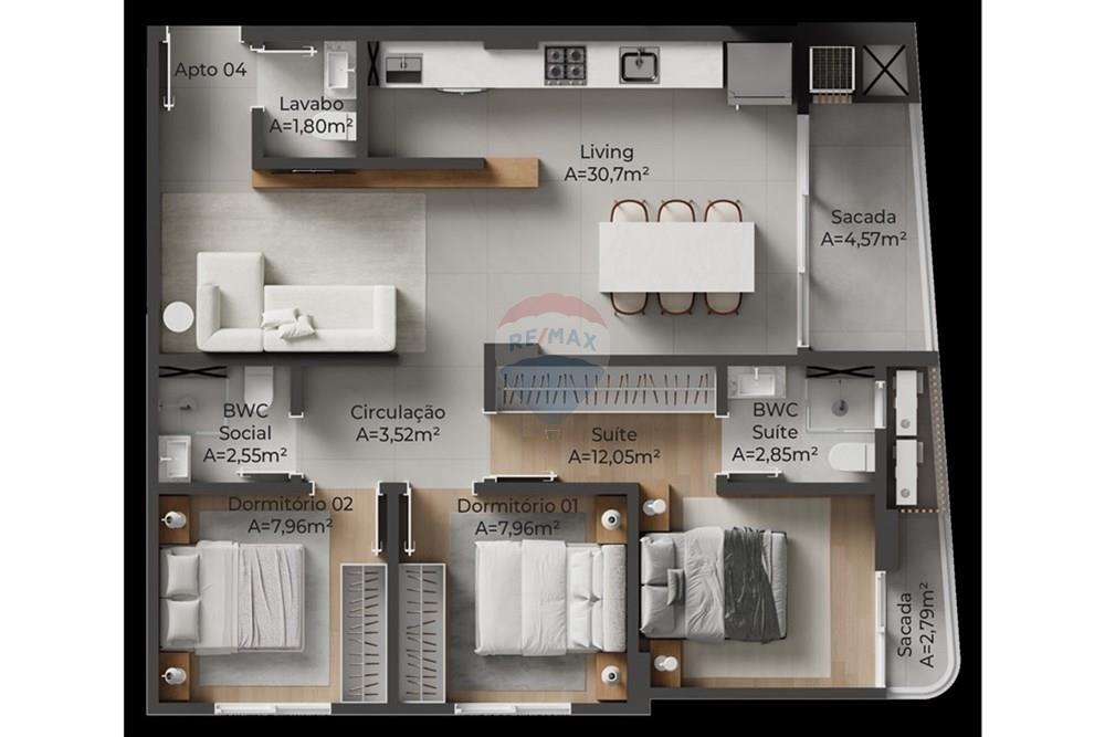 Apartamento - Venda - Itajaí , Santa Catarina - TIPO4.jpeg - 590321047-17