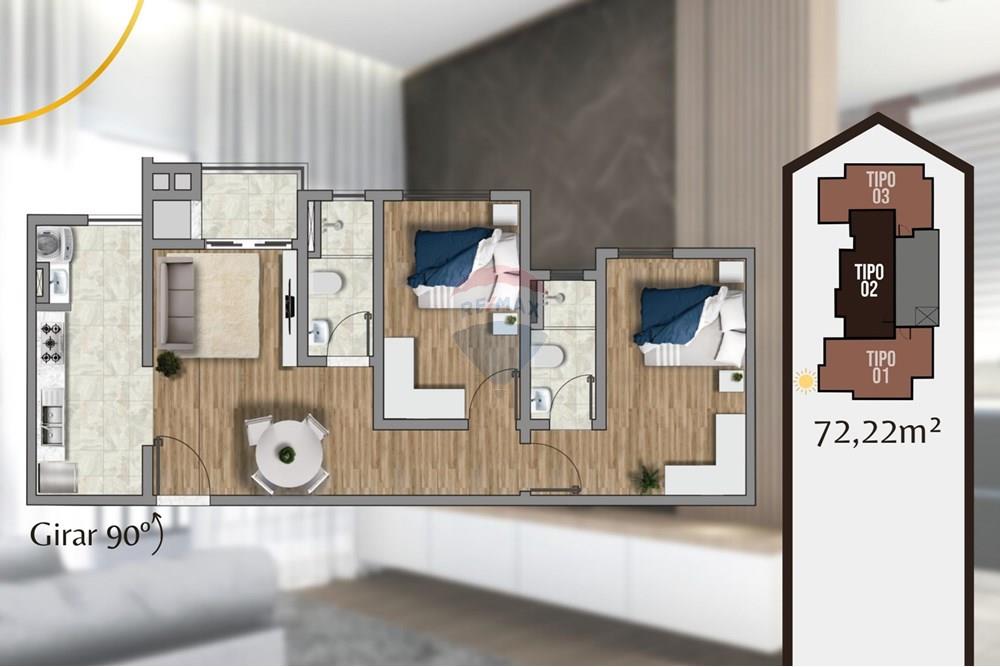 Apartamento à venda com 2 quartos, 72m² - Foto 16