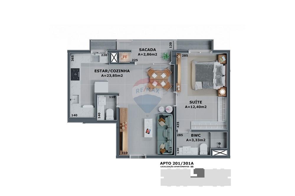 Apartamento - Venda - Florianópolis , Santa Catarina - AMC - BLOCO A - APARTAMENTOS - 201 e 301 - (ID 05).jpg - 590511004-26