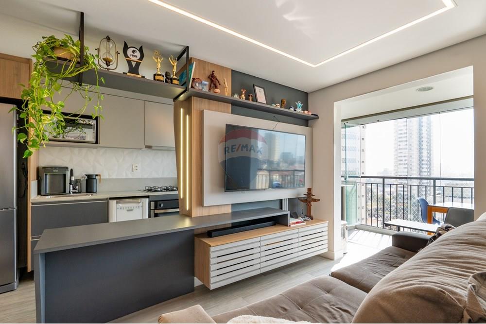 Apartamento - Venda - São Paulo , São Paulo - Vende Apto Vila Mariana Ensolarado andar Alto Rua Gaspar Lourenço 47m2 metro Ana Rosa13.jpg - 601241006-51