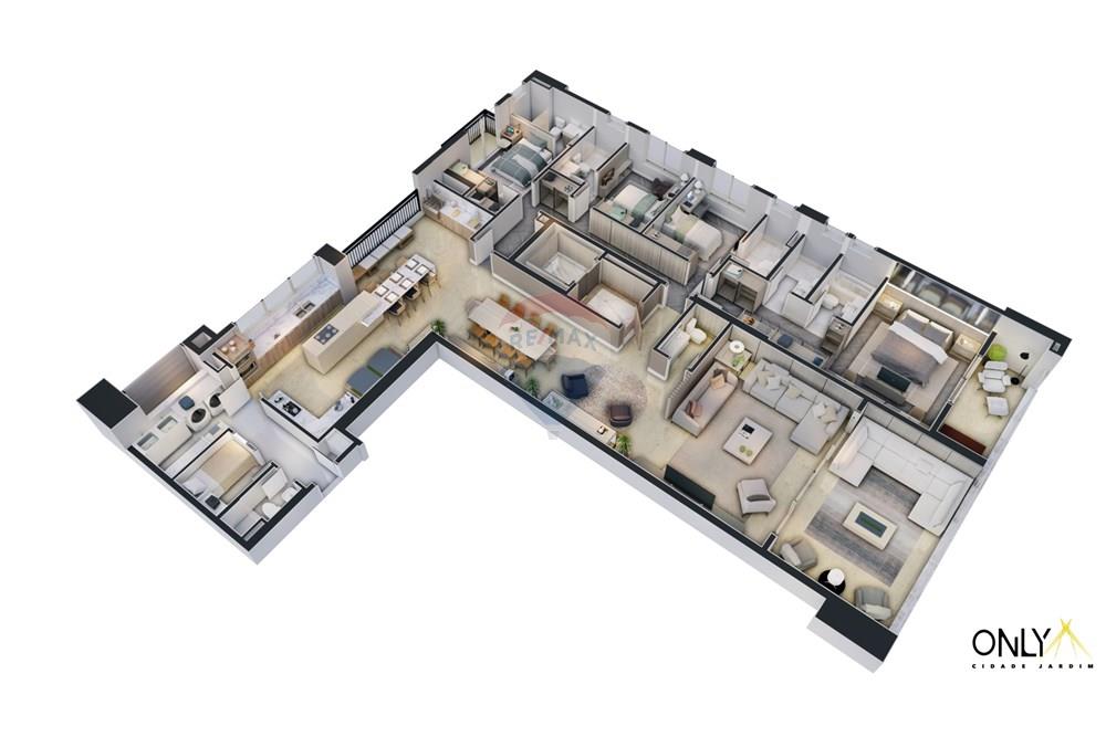 Apartamento - Venda - São Paulo , São Paulo - ONLY CIDADE JARDIM_PLANTA ISOMETRICA_APTO 252m².jpg - 601971032-112