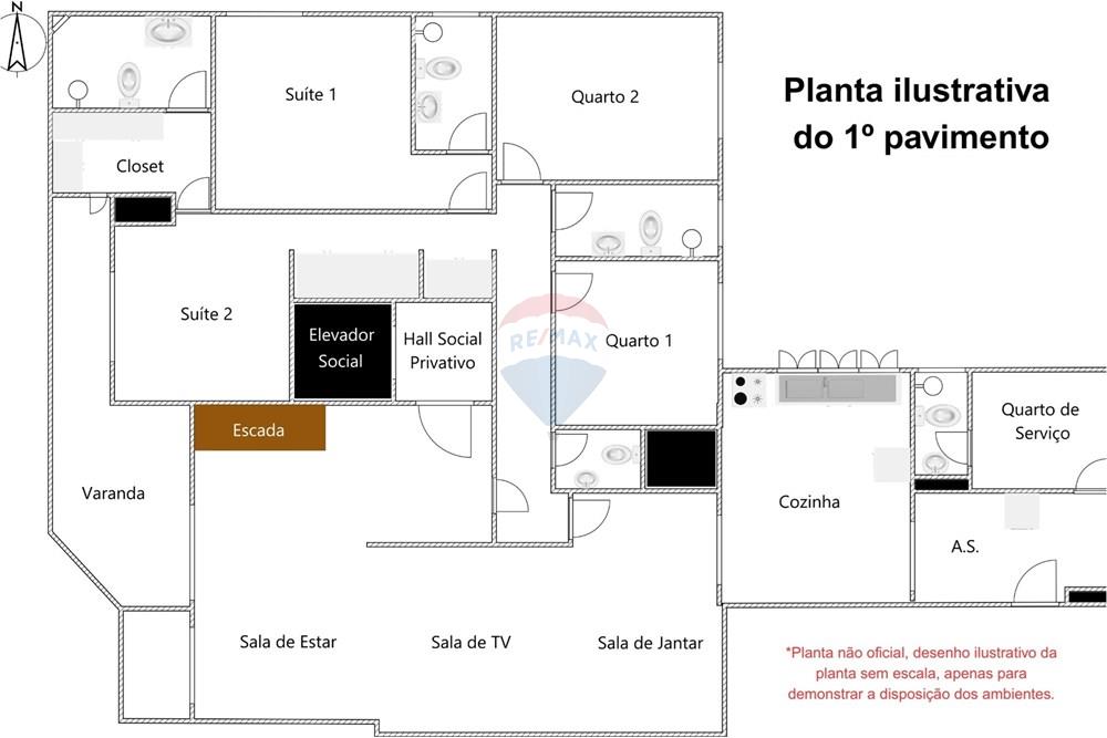 Cobertura - Venda - São Paulo , São Paulo - planta baixa ilustrativa 1 pavimento.jpg - 602141019-29