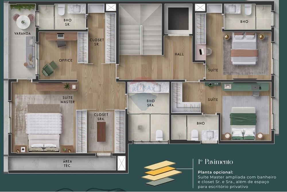Casa de Condomínio - Venda - São Paulo , São Paulo - Sugestão de planta com 3 suítes.jpg - 601971014-206