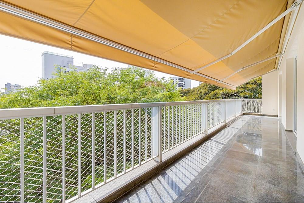 Apartamento - Venda - São Paulo , São Paulo - 5-Varanda, Toldo, Copa Gigante de Arvore Centenária arvores IMG_3772.jpg - Varanda - 601081024-29