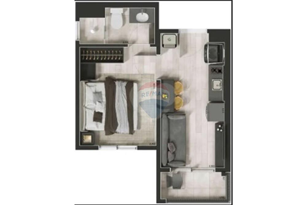 Apartamento, 1 quarto, 25 m² - Foto 49