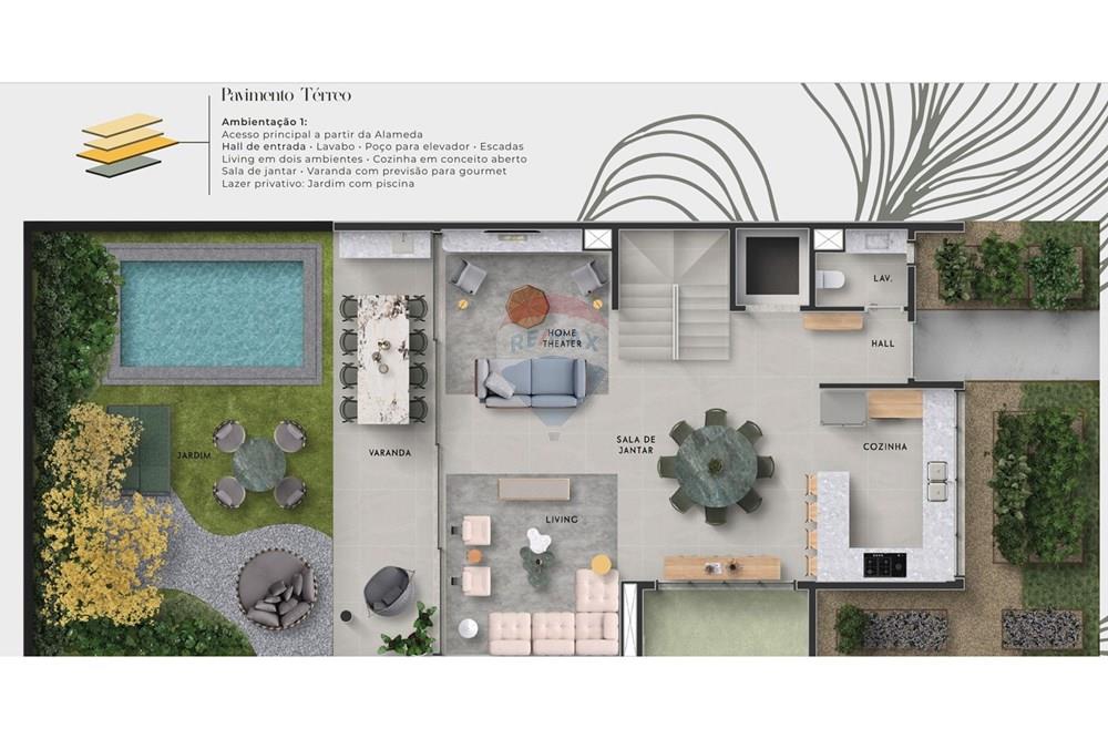 Casa de Condomínio - Venda - São Paulo , São Paulo - Planta pavimento térreo.jpg - 601971014-206