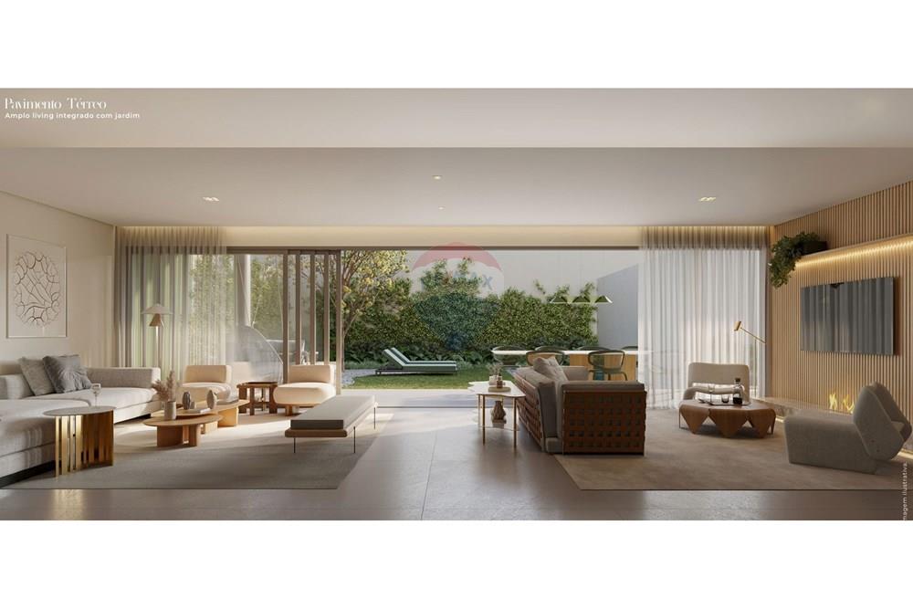 Casa de Condomínio - Venda - São Paulo , São Paulo - Pavimento térreo - linving integrado com jardim.jpg - 601971014-206