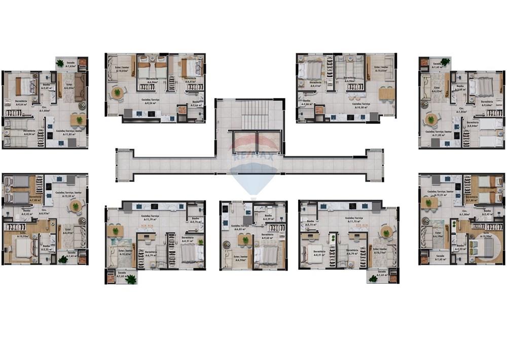 Apartamento - Venda - Passo Fundo , Rio Grande do Sul - Apartamento 1 e 2 dormitórios13.jpg - 610271050-90