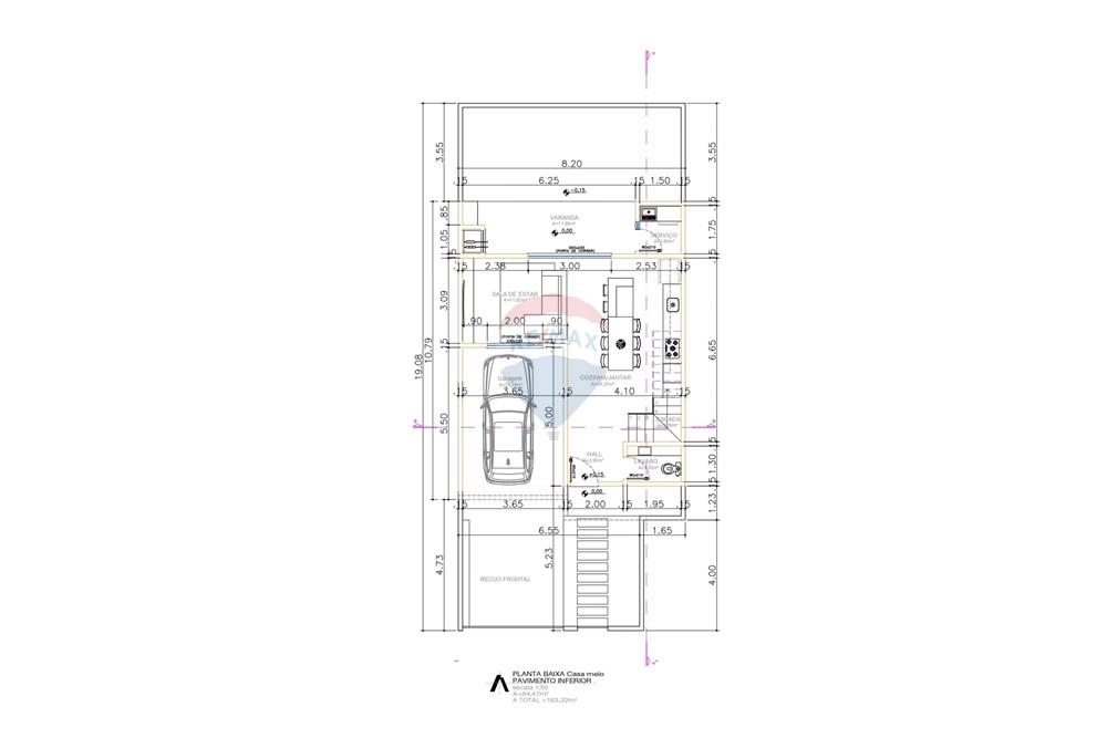 Casa - Venda - Passo Fundo , Rio Grande do Sul - PLANTA BAIXA CASA DENVER PAVIMENTO TÉRREO - AREA PRIVATIVA TOTAL 163,32M (1)_page-0001.jpg - 610271014-151