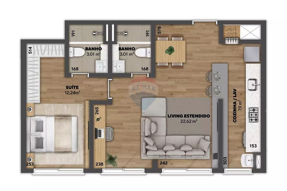 Apartamento - Venda - Canoas , Rio Grande do Sul - Plantas-Planta__Living_Estendido_Apto_56m_-full.jpg - 610241038-22