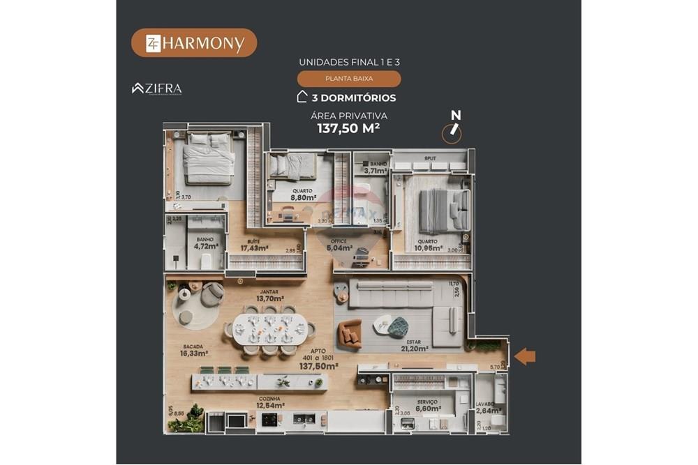 Apartamento - Venda - Erechim , Rio Grande do Sul - ZF HARMONY - 3 DORMITÓRIOS.jpg - 612761016-34