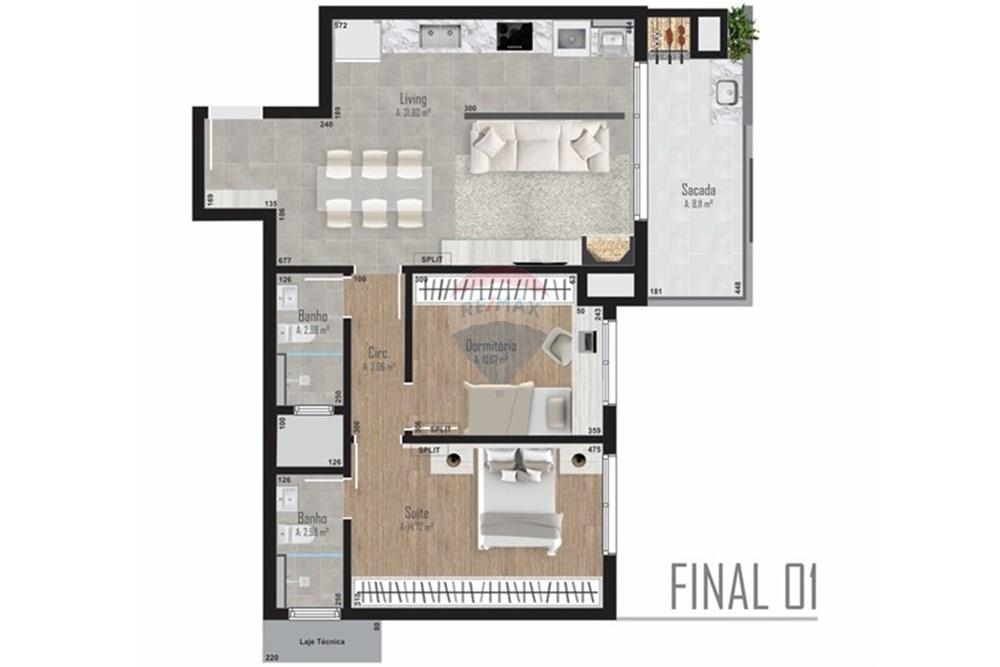 Apartamento - Venda - Bento Gonçalves , Rio Grande do Sul - Planta final 01.jpg - 610251001-96