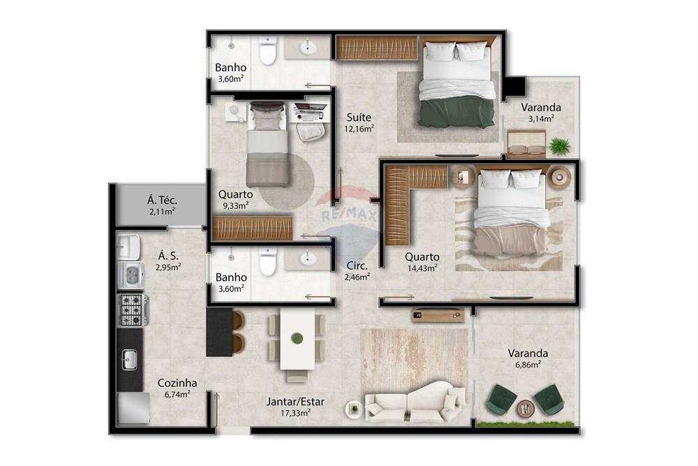 Apartamento - Venda - Guarapari , Espírito Santo - SanPietro_Torre-A_Tipo-01.jpg - 620081012-51