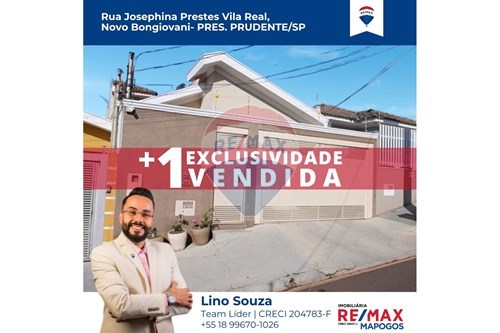 Venda-Casa-Jardim Novo Bongiovani , Presidente Prudente , São Paulo , 19026715-630091025-120