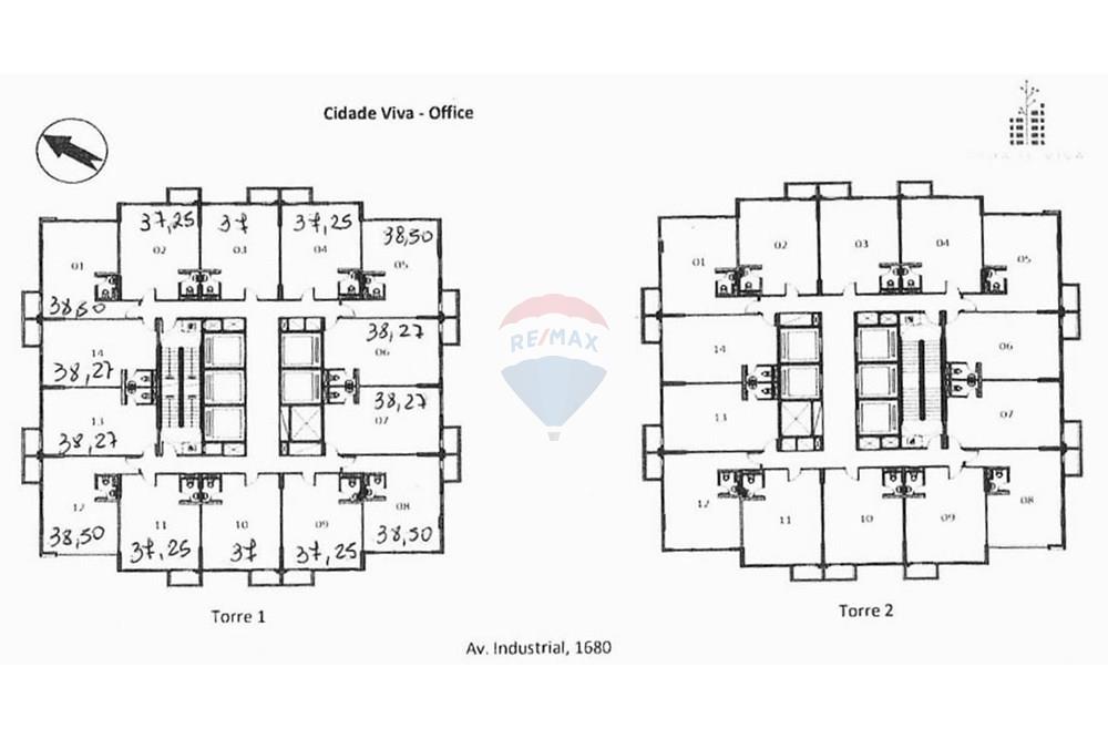 Cj. Comercial/ Sala - Alugar - Santo André , São Paulo - Planta Salas.jpeg - 631341001-255