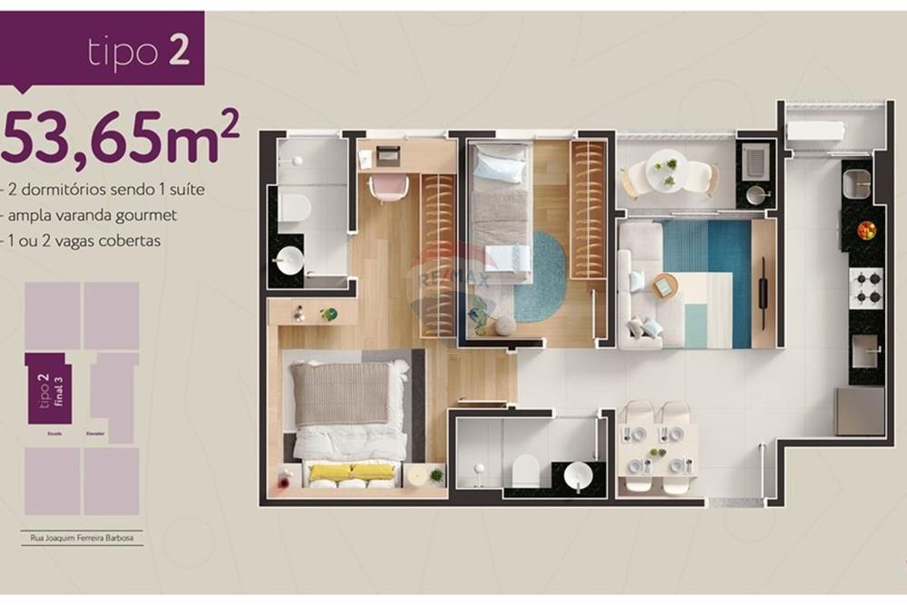 Apartamento à venda com 2 quartos, 34m² - Foto 14