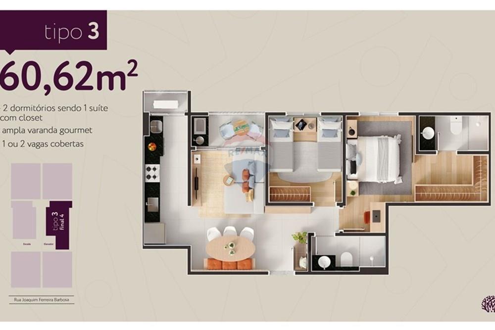 Apartamento à venda com 2 quartos, 34m² - Foto 15