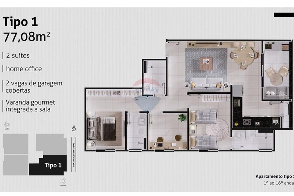 Apartamento à venda com 3 quartos, 183m² - Foto 9