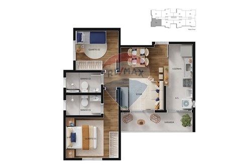 Venda-Apartamento-Rua Antônio Pinto , 174  - Avenida 22 de outubro  - Jardim Murayama , Mogi Mirim , São Paulo , 13806735-690521170-3