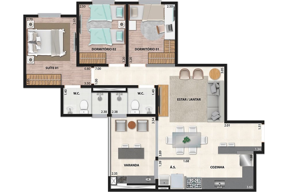 Apartamento, 2 quartos, 84 m² - Foto 26