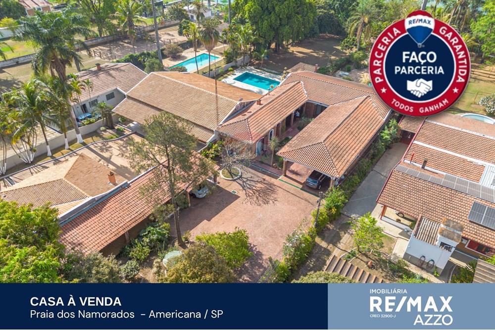 Casa - Venda - Americana , São Paulo - Casa à venda na Praia dos Namorados em Americana com acesso à represa, casa de barcos, piscina,  (10).jpg - Fachada - 690231077-36