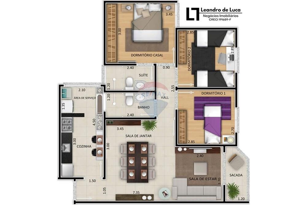 Apartamento - Venda - Nova Odessa , São Paulo - 21 Planta Baixa Firenze.jpg - 690641011-482