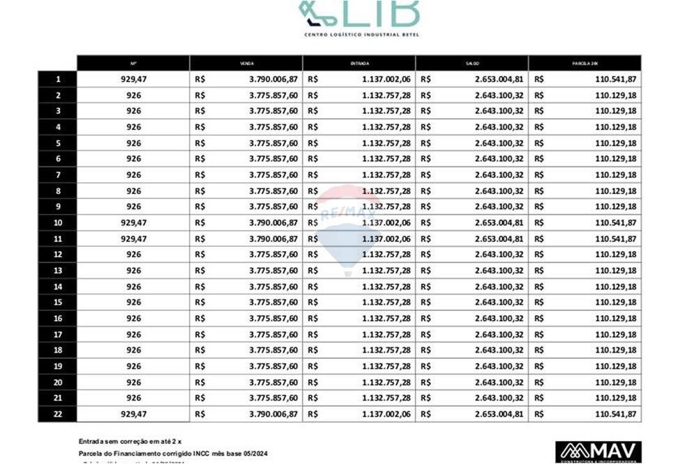 Galpão - Alugar - Paulínia , São Paulo - Tabela com preços.jpg - 690511223-22