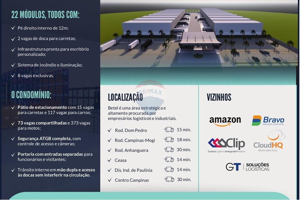 Galpão - Alugar - Paulínia , São Paulo - Dados gerais do CLIB.jpg - 690511223-24