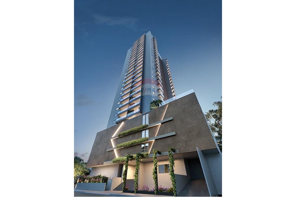 Apartamento - Venda - Praia Grande , São Paulo - Fachada Noturna - Hera Garden Residence - Guilhermina - Construtora JR e Garcia - Praia Grande.jpg - 691161001-2