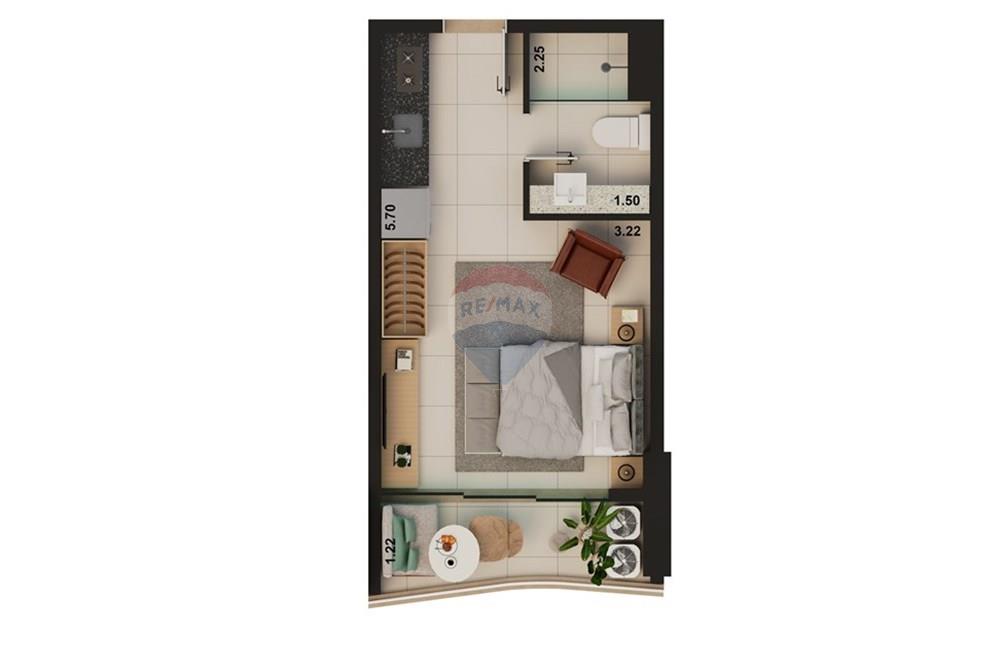 Apartamento - Venda - Fortaleza , Ceará - Planta Studio 26 - Com cota.jpg - 720981083-22