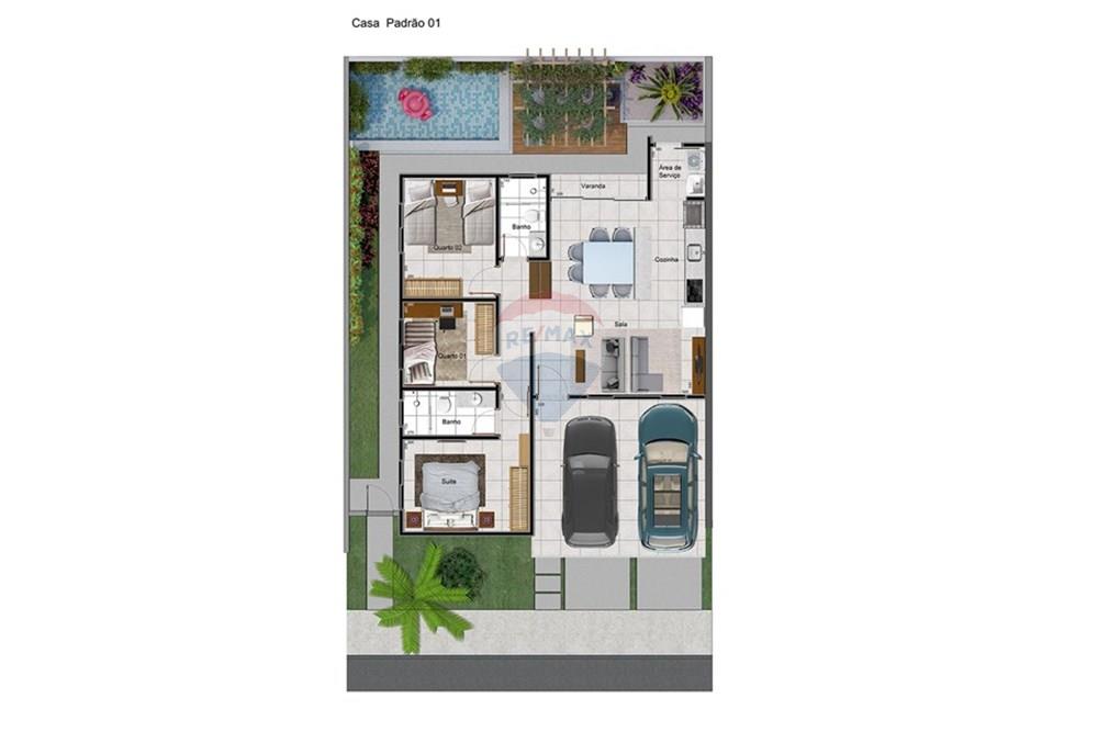 Casa de Condomínio - Venda - Barra do Garças , Mato Grosso - PLANTA-CASA-PADRAO.jpeg - 722221002-113