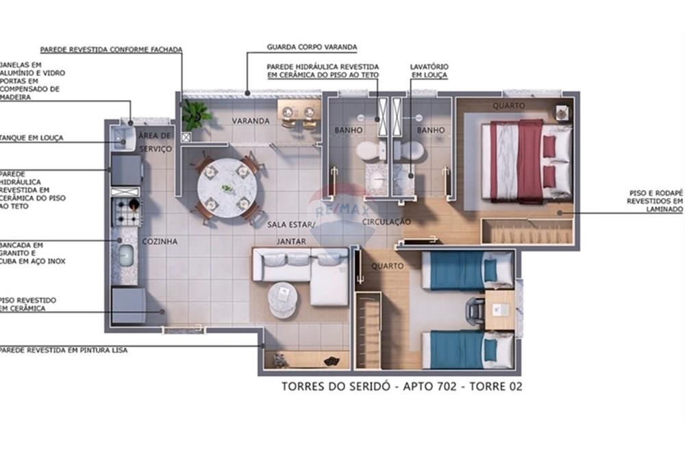 Apartamento - Venda - Parnamirim , Rio Grande do Norte - serido20.jpeg - 720811071-8