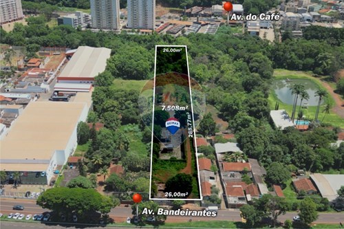 Venda-Terreno-Avenida Bandeirantes , 1528  - USP-CAMPUS; Rua Guatapará;  - Vila Monte Alegre , Ribeirão Preto , São Paulo , 14040030-780091021-67