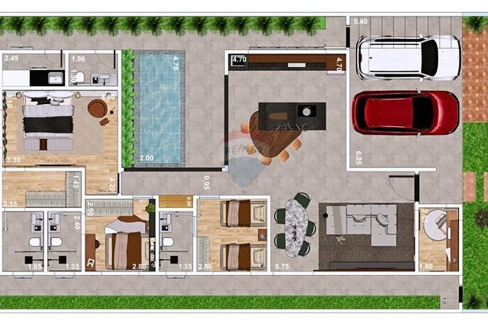 Casa de Condomínio - Venda - Ribeirão Preto , São Paulo - Planta biaxa.jpg - 780071038-53