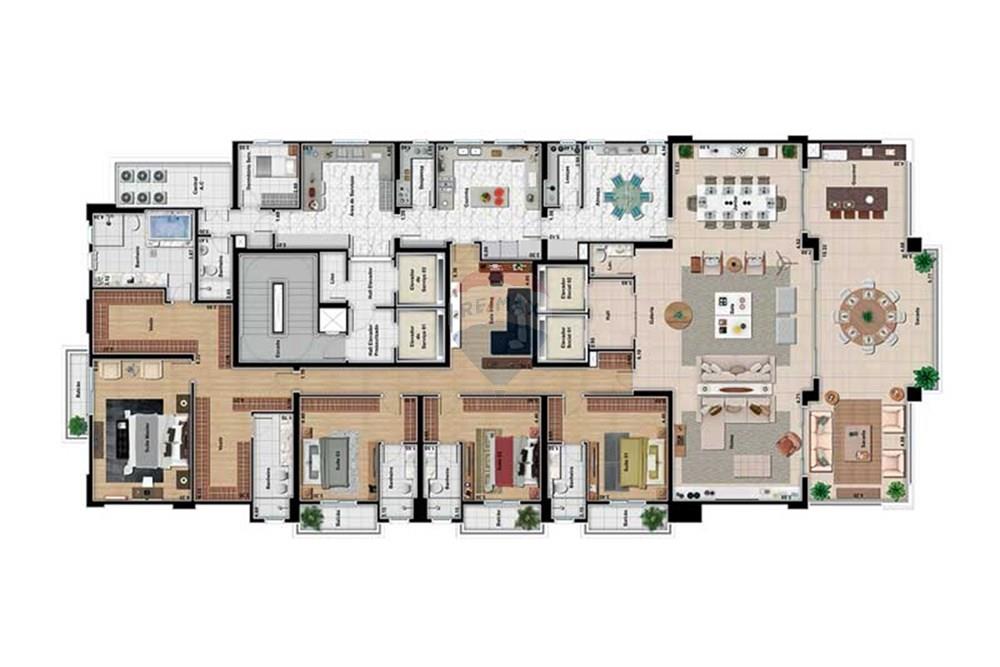 Apartamento - Venda - Ribeirão Preto , São Paulo - edificio-blue-diamond-planta-apartamento.jpg - 780091100-5