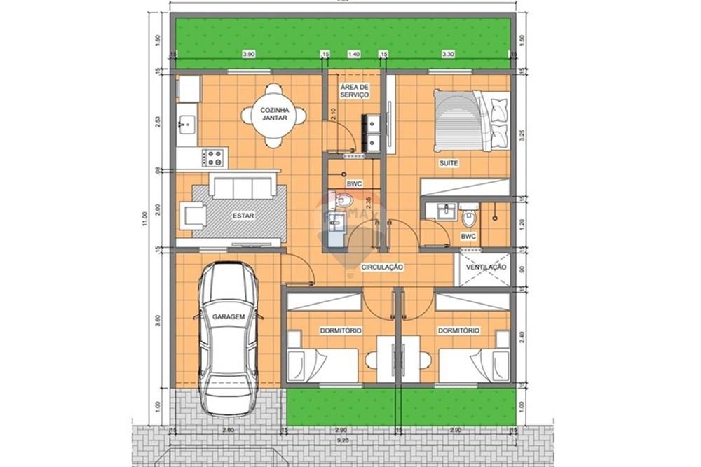 Casa de Condomínio - Venda - Marechal Deodoro , Alagoas - planta baixa casa Beleville.jpg - 850141080-36