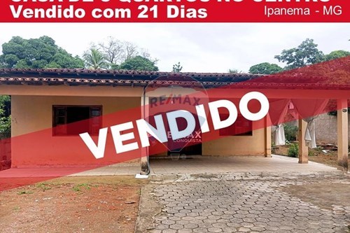 Venda-Casa-Rua Duque de Caxias , 73  - Perto Capil  - Centro , Ipanema , Minas Gerais , 36950000-870451013-62