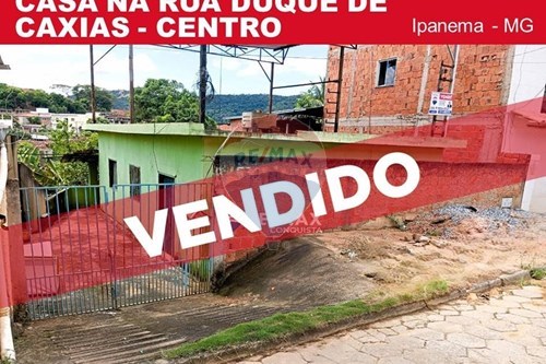 Venda-Casa-Rua Duque de Caxias , 530  - Perto do Destacamento PM  - Centro , Ipanema , Minas Gerais , 36950000-870451013-58
