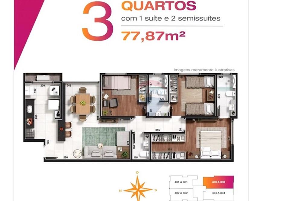 Apartamento - Venda - Belo Horizonte , Minas Gerais - Apartamento tipo 3 quartos.JPG - 870251002-617
