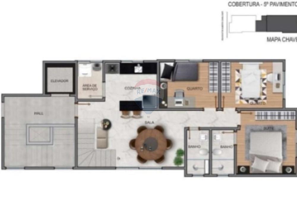 Cobertura - Venda - Belo Horizonte , Minas Gerais - planta cobertura.jpg - 870241099-35